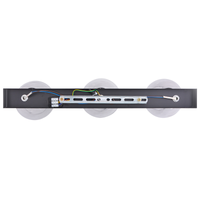 Faretti da soffitto con paralume in vetro regolabile in antracite, E27