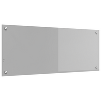 Schienale Cucina Grigio Chiaro 100x40x0,6 cm in Vetro Temperato -