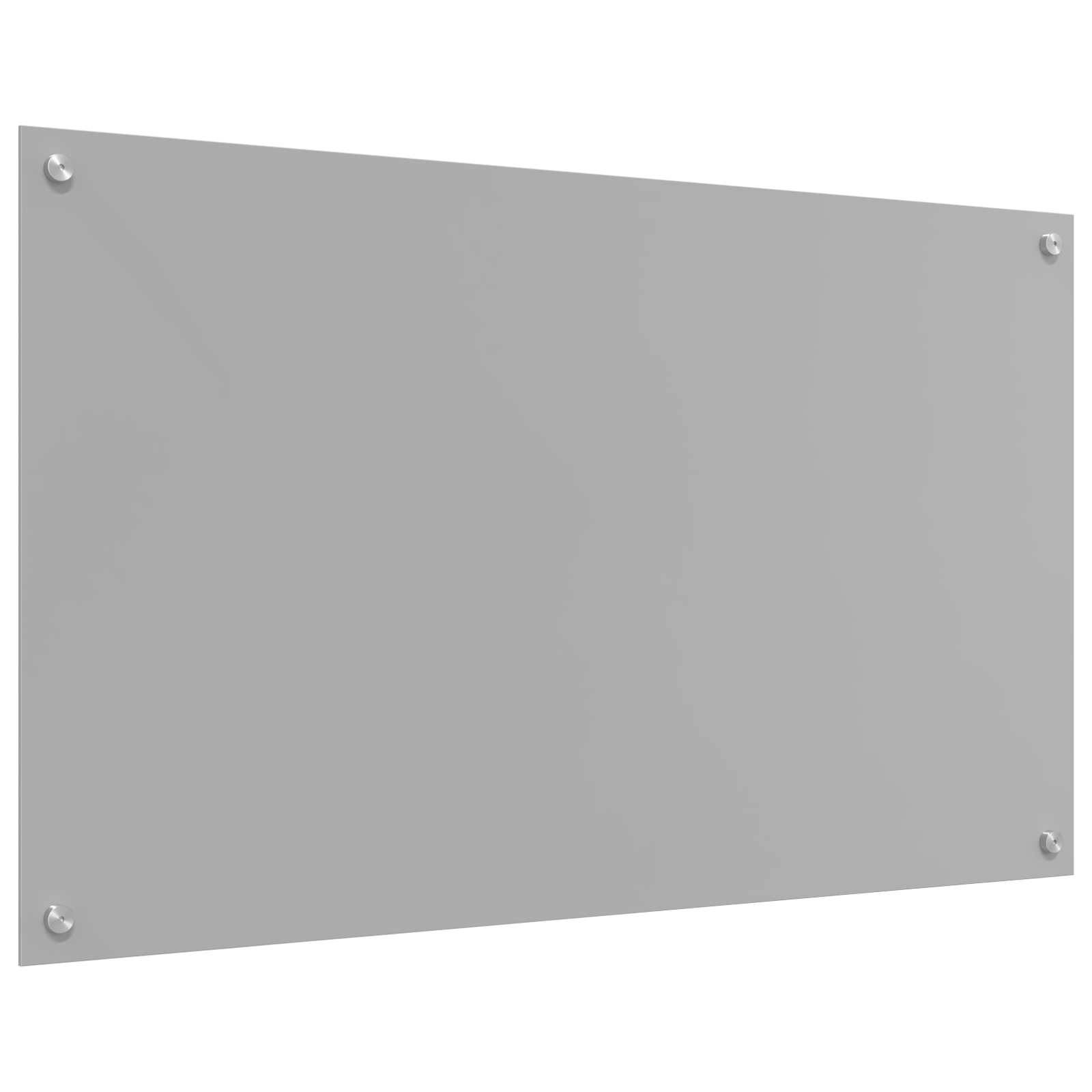 Paraspigolo Cucina Grigio Chiaro 100x60x0,6 cm Vetro Temperato