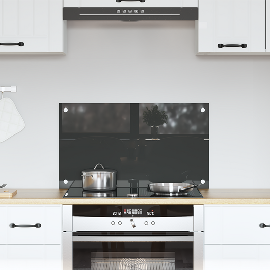 Schienale Cucina Grigio Scuro 70x40x0,6 cm in Vetro Temperato di