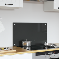 Schienale Cucina Grigio Scuro 70x40x0,6 cm in Vetro Temperato di