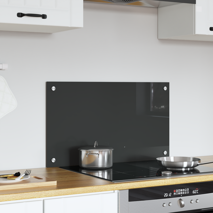 Schienale Cucina Grigio Scuro 70x40x0,6 cm in Vetro Temperato di