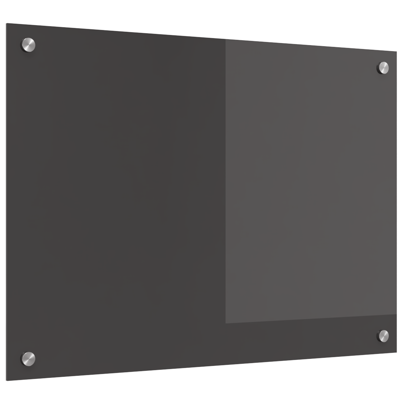 Schienale Cucina Grigio Scuro 70x50x0,6 cm Vetro Temperato