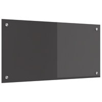 Schienale Cucina Grigio Scuro 80x40x0,6 cm in Vetro Temperato
