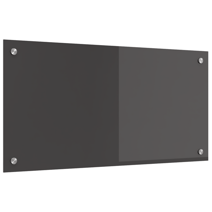 Schienale Cucina Grigio Scuro 80x40x0,6 cm in Vetro Temperato