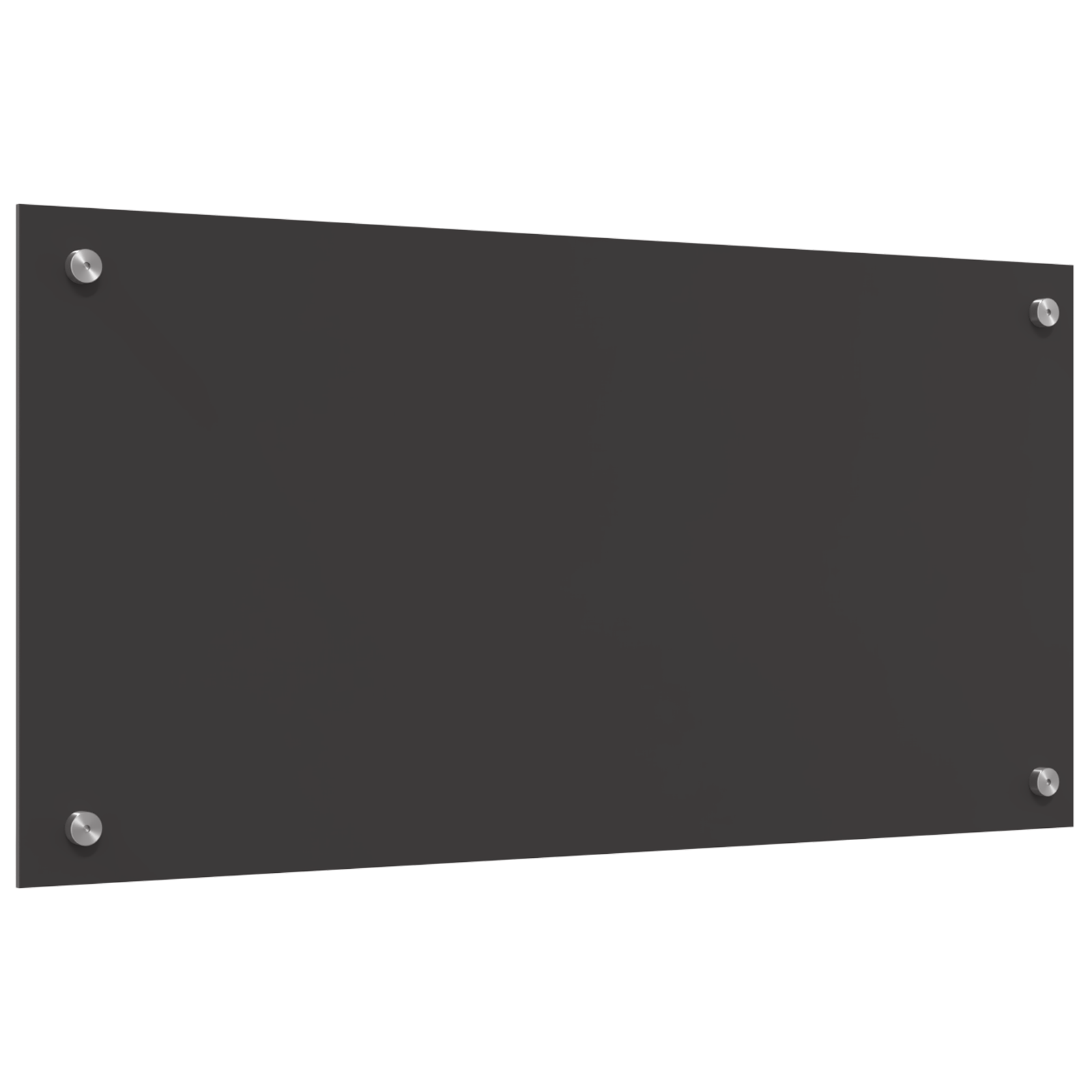 Schienale Cucina Grigio Scuro 80x40x0,6 cm in Vetro Temperato