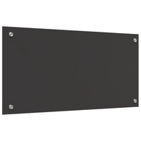 Schienale Cucina Grigio Scuro 80x40x0,6 cm in Vetro Temperato