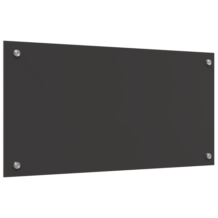 Schienale Cucina Grigio Scuro 80x40x0,6 cm in Vetro Temperato
