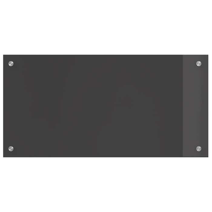 Schienale Cucina Grigio Scuro 80x40x0,6 cm in Vetro Temperato