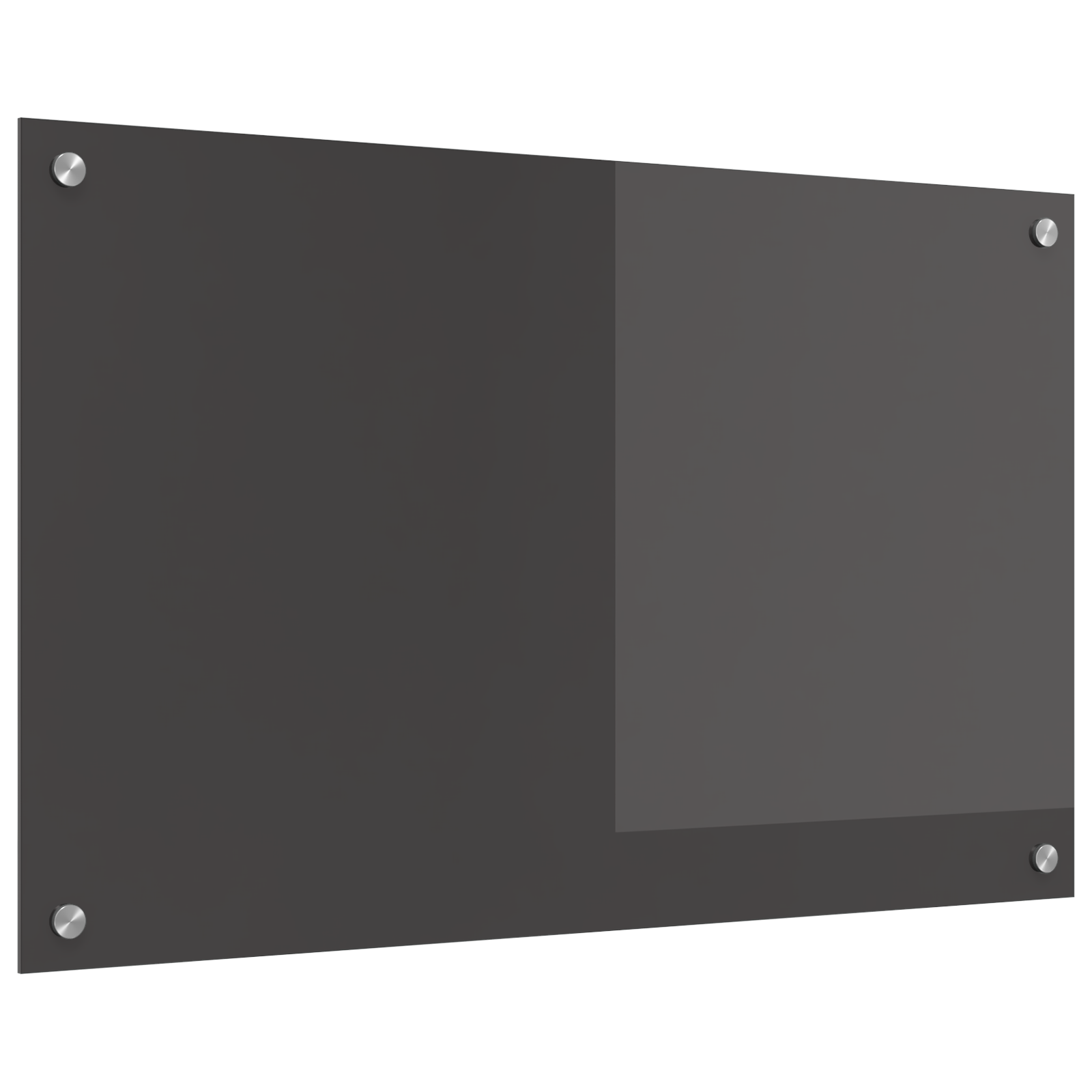 Schienale Cucina Grigio Scuro 80x50x0.6 cm Vetro Temperato