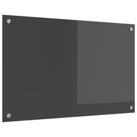 Schienale Cucina Grigio Scuro 80x50x0.6 cm Vetro Temperato