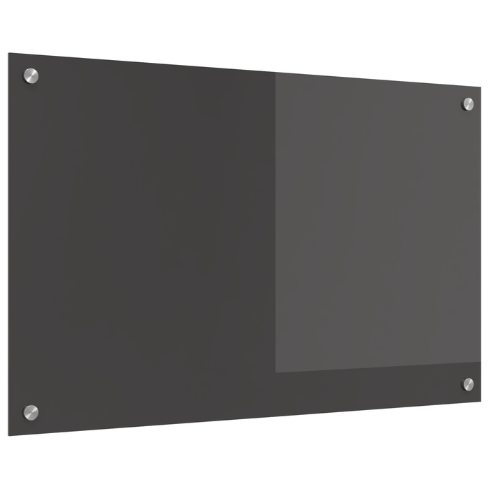 Schienale Cucina Grigio Scuro 80x50x0.6 cm Vetro Temperato