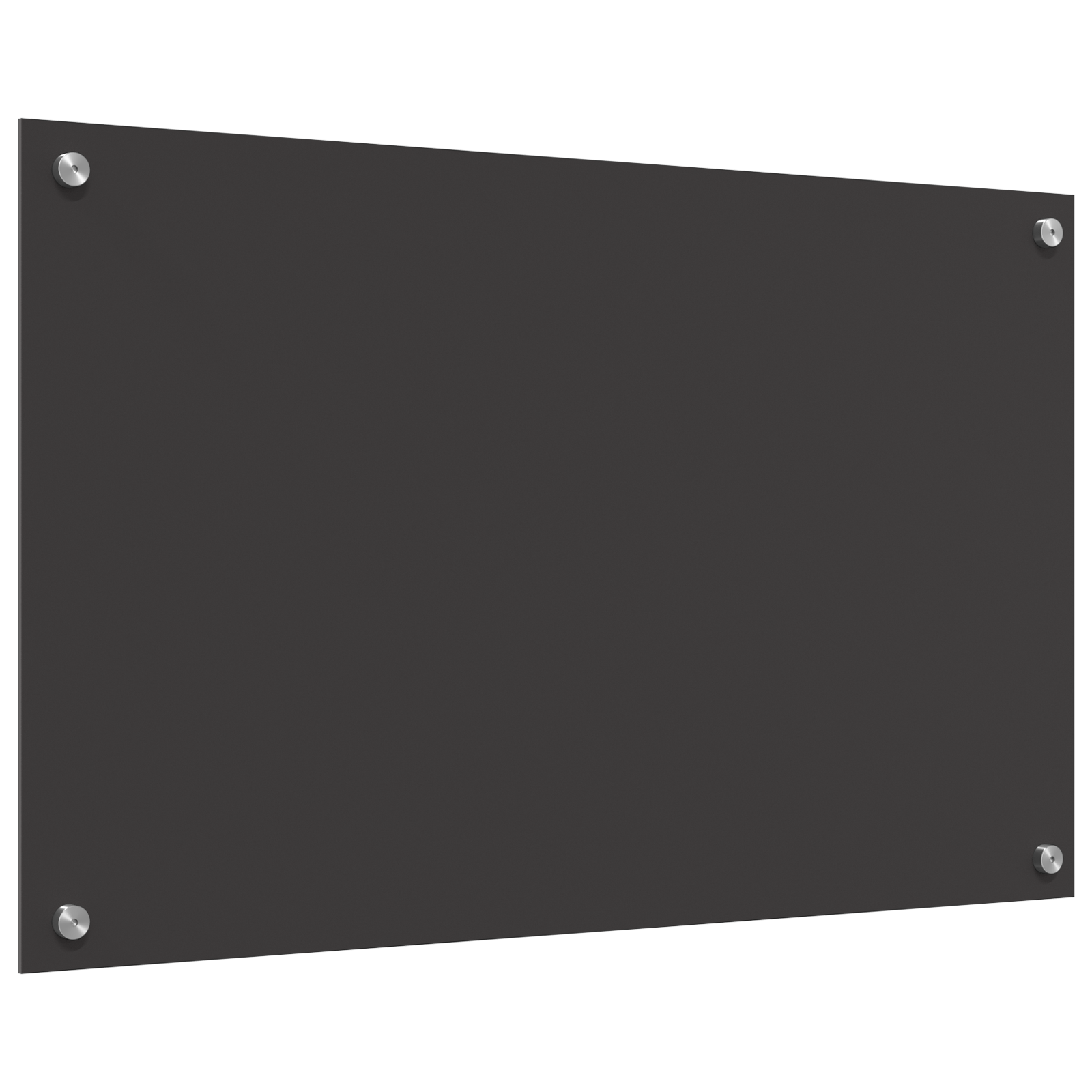 Schienale Cucina Grigio Scuro 80x50x0.6 cm Vetro Temperato