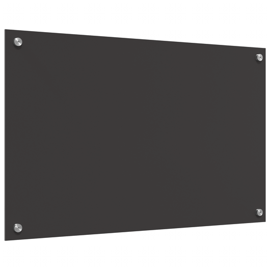 Schienale Cucina Grigio Scuro 80x50x0.6 cm Vetro Temperato