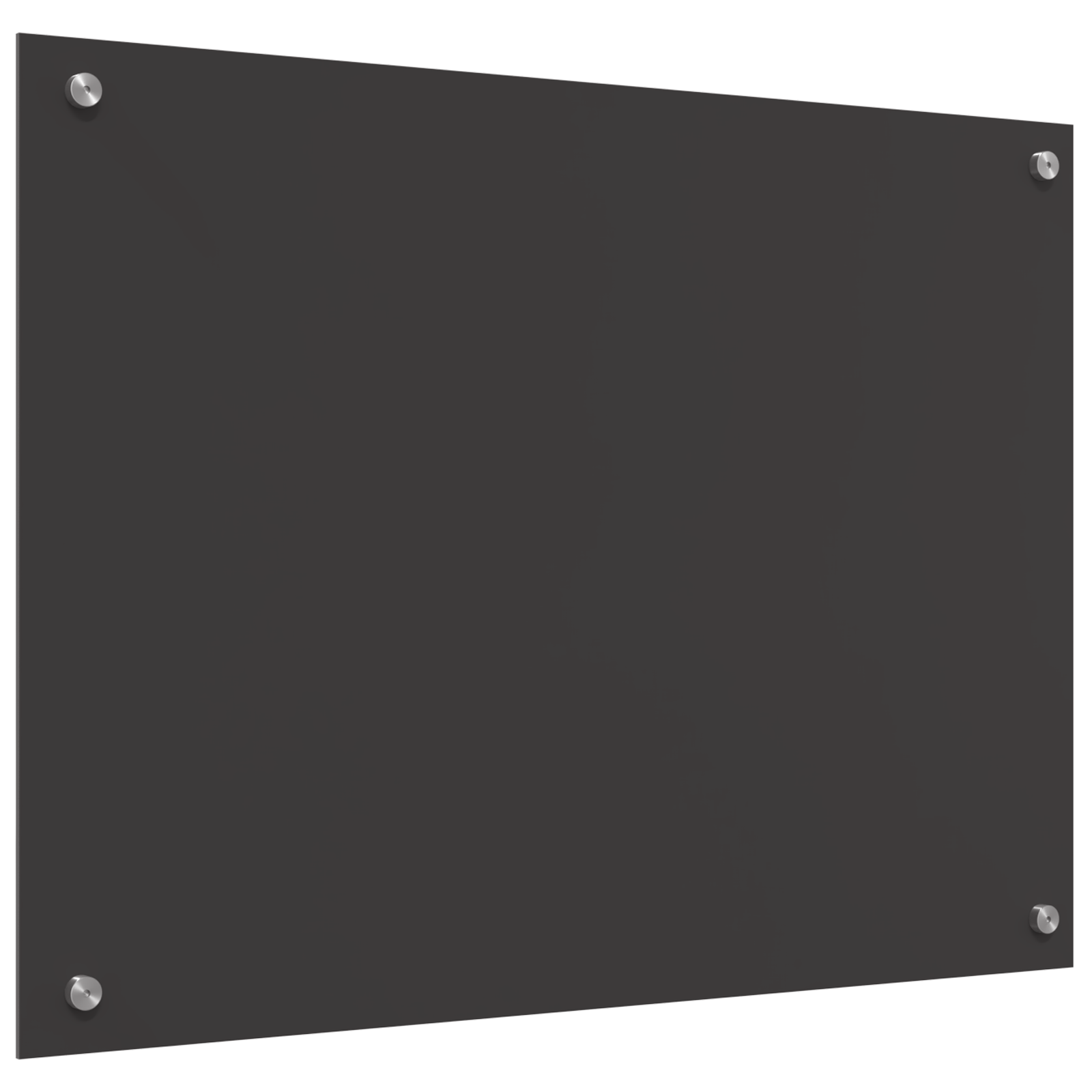 Schienale Cucina in Grigio Scuro - 80x60x0.6 cm Vetro Temperato