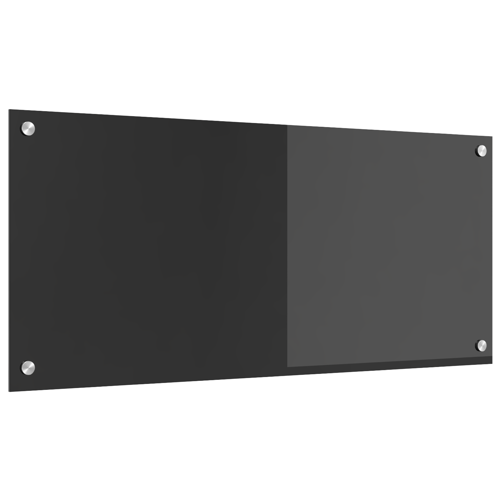 Schienale per Cucina  Grigio Scuro 90x40x0,6 cm in Vetro Temperato