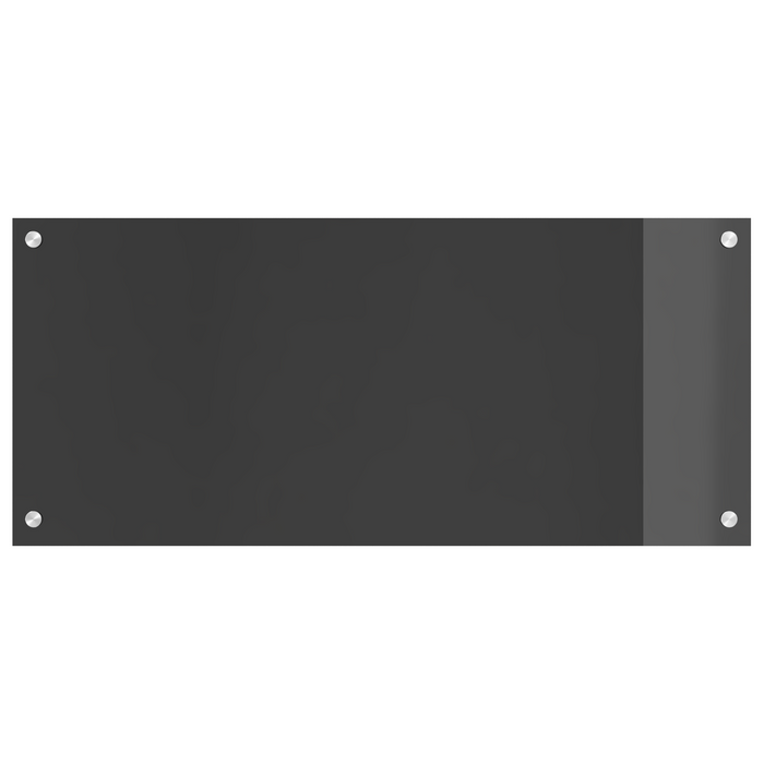 Schienale per Cucina  Grigio Scuro 90x40x0,6 cm in Vetro Temperato