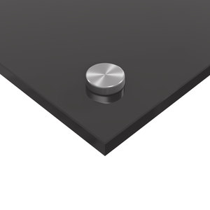 Paravento da Cucina Grigio Scuro 90x50x0,6 cm in Vetro Temperato