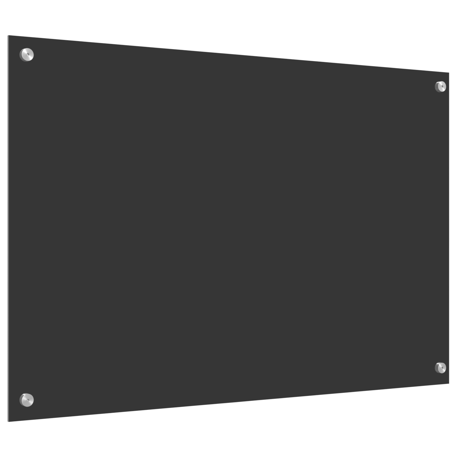 Schienale Cucina Grigio Scuro 90x60x0,6 cm in Vetro Temperato