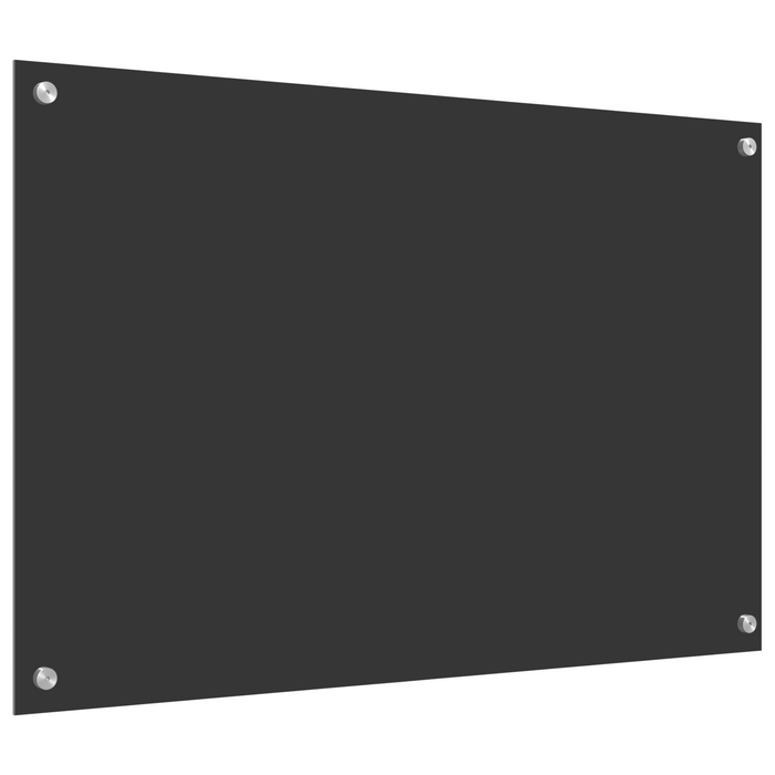 Schienale Cucina Grigio Scuro 90x60x0,6 cm in Vetro Temperato