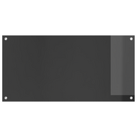 Schienale Cucina Grigio Scuro 100x50x0,6 cm Vetro Temperato