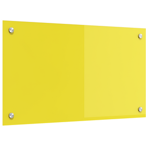 Schienale Cucina Giallo 70x40x0,6 cm Vetro Temperato