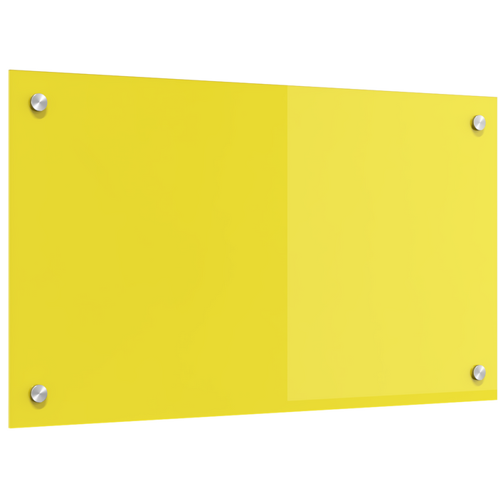 Schienale Cucina Giallo 70x40x0,6 cm Vetro Temperato