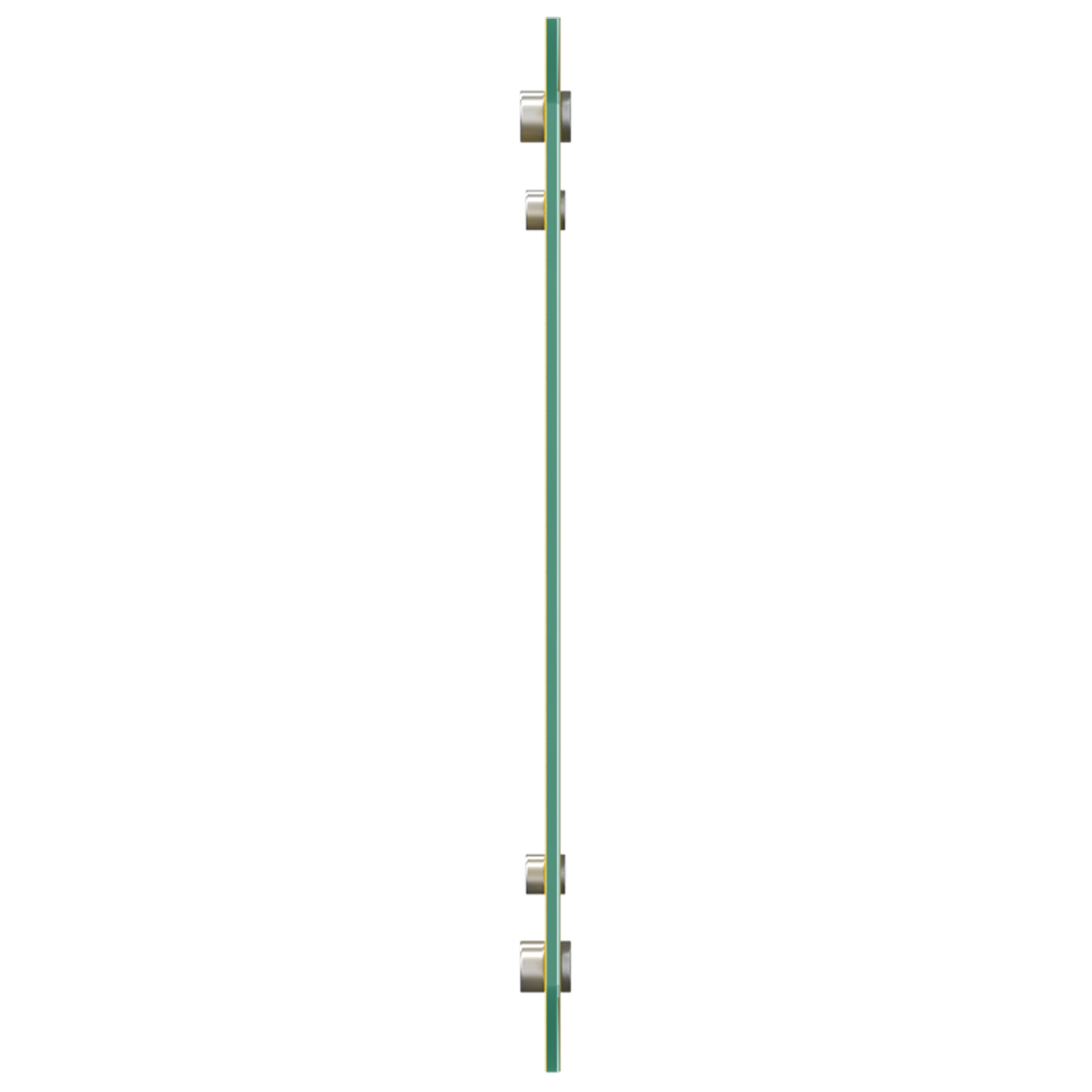 Schienale Cucina Giallo 70x40x0,6 cm Vetro Temperato