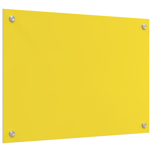 Schienale per Cucina Giallo 70x50x0,6 cm in Vetro Temperato di