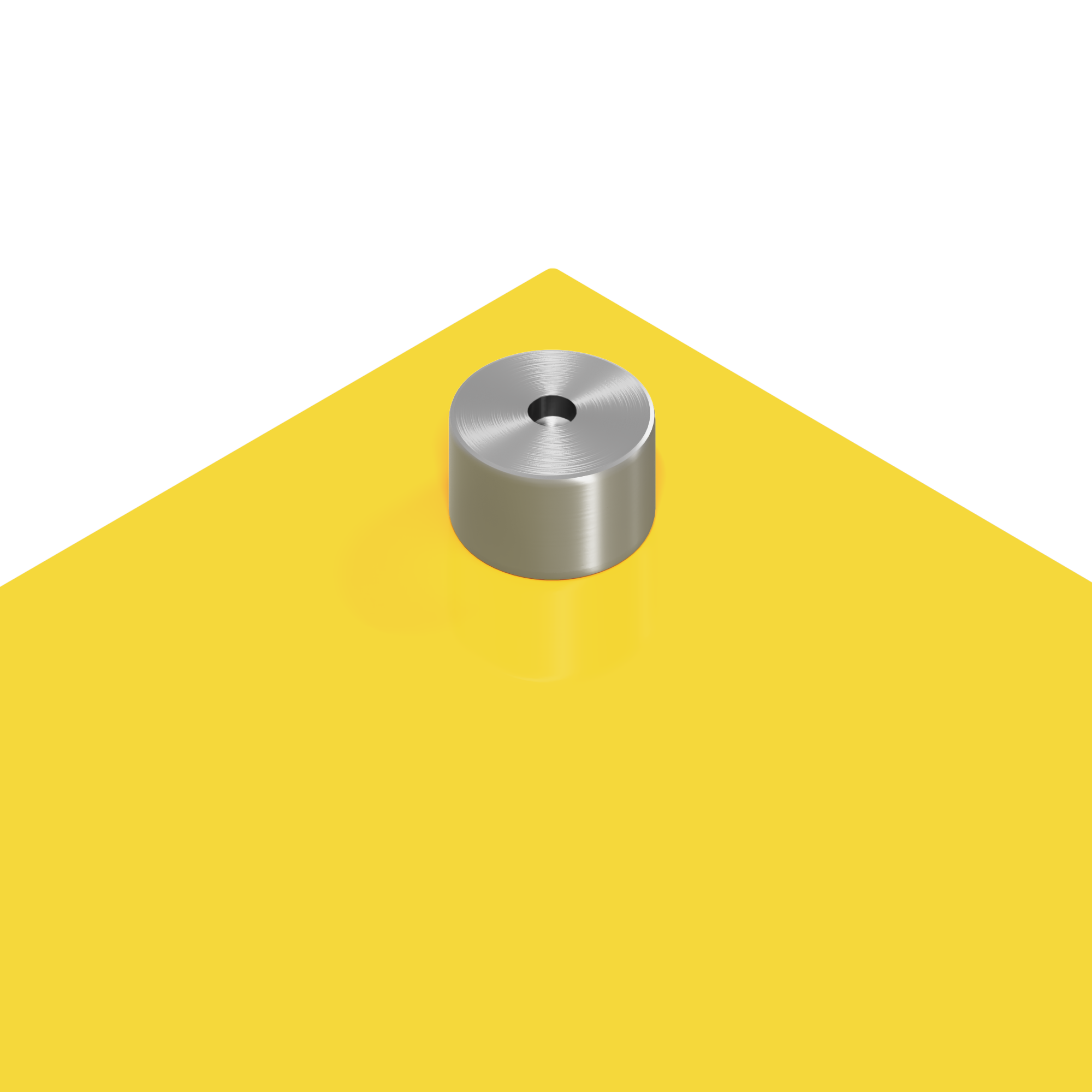 Schienale da Cucina Giallo 70x60x0,6 cm in Vetro Temperato -