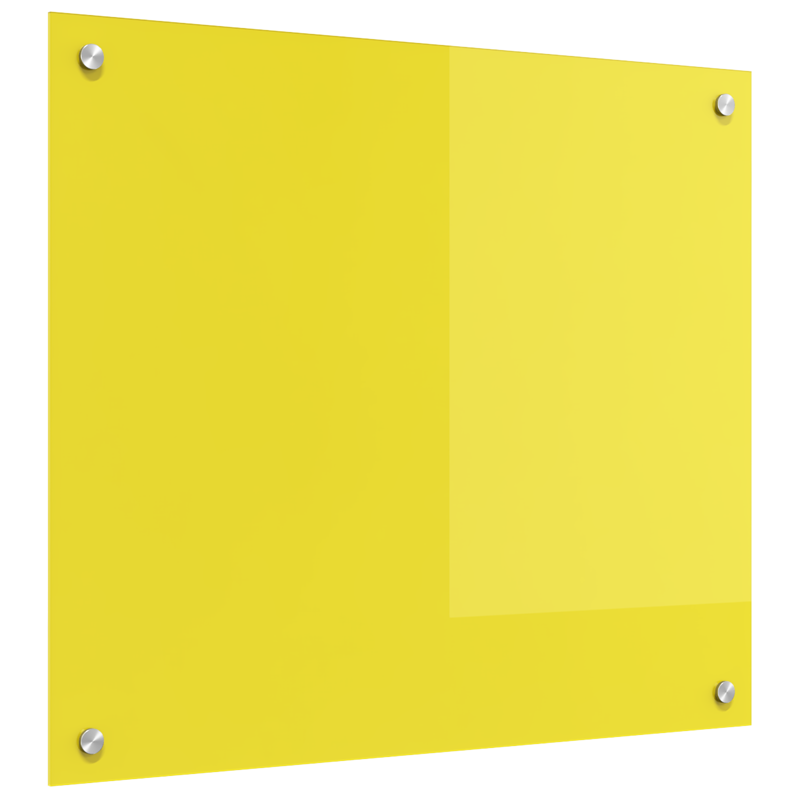 Schienale da Cucina Giallo 70x60x0,6 cm in Vetro Temperato -