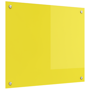 Schienale da Cucina Giallo 70x60x0,6 cm in Vetro Temperato -