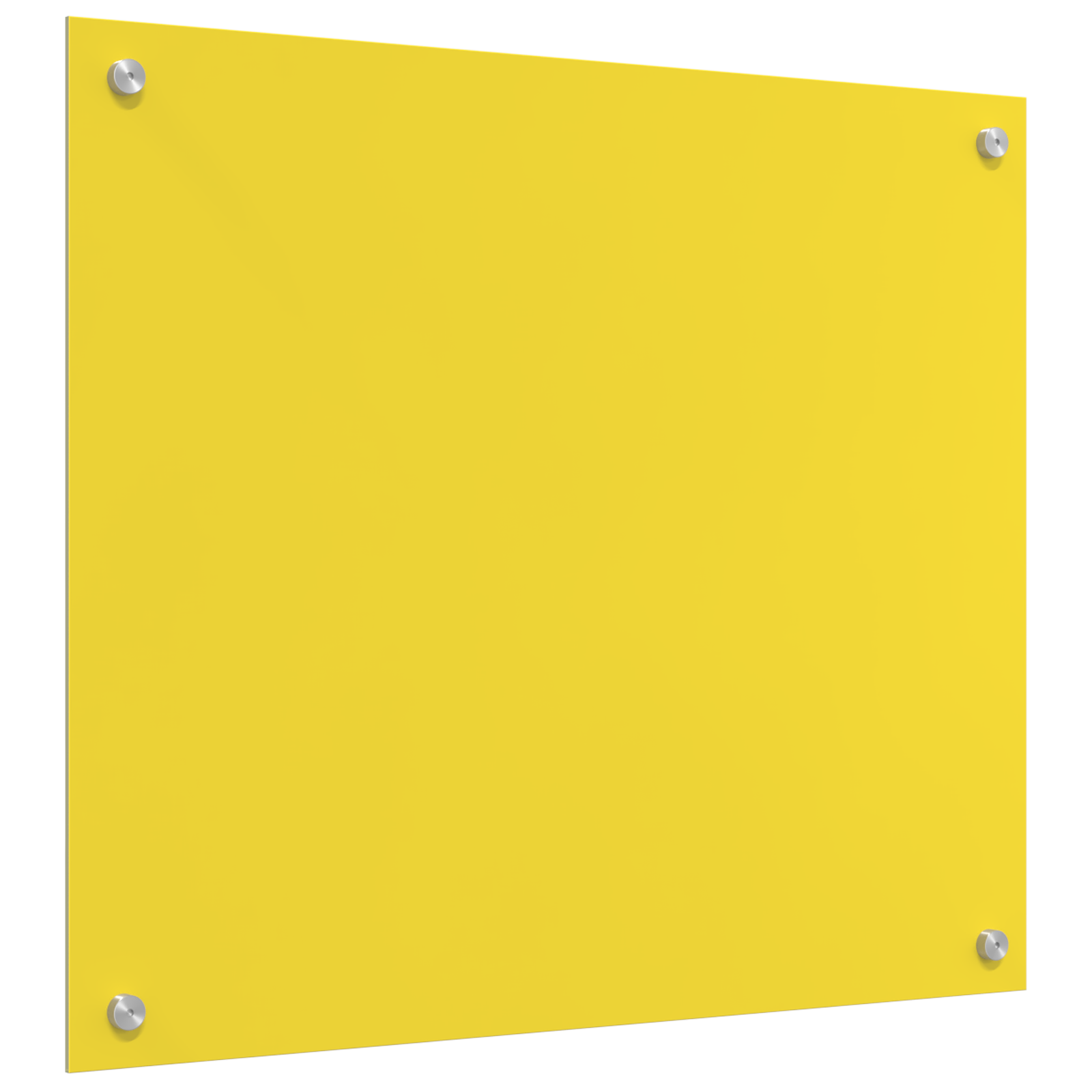 Schienale da Cucina Giallo 70x60x0,6 cm in Vetro Temperato -