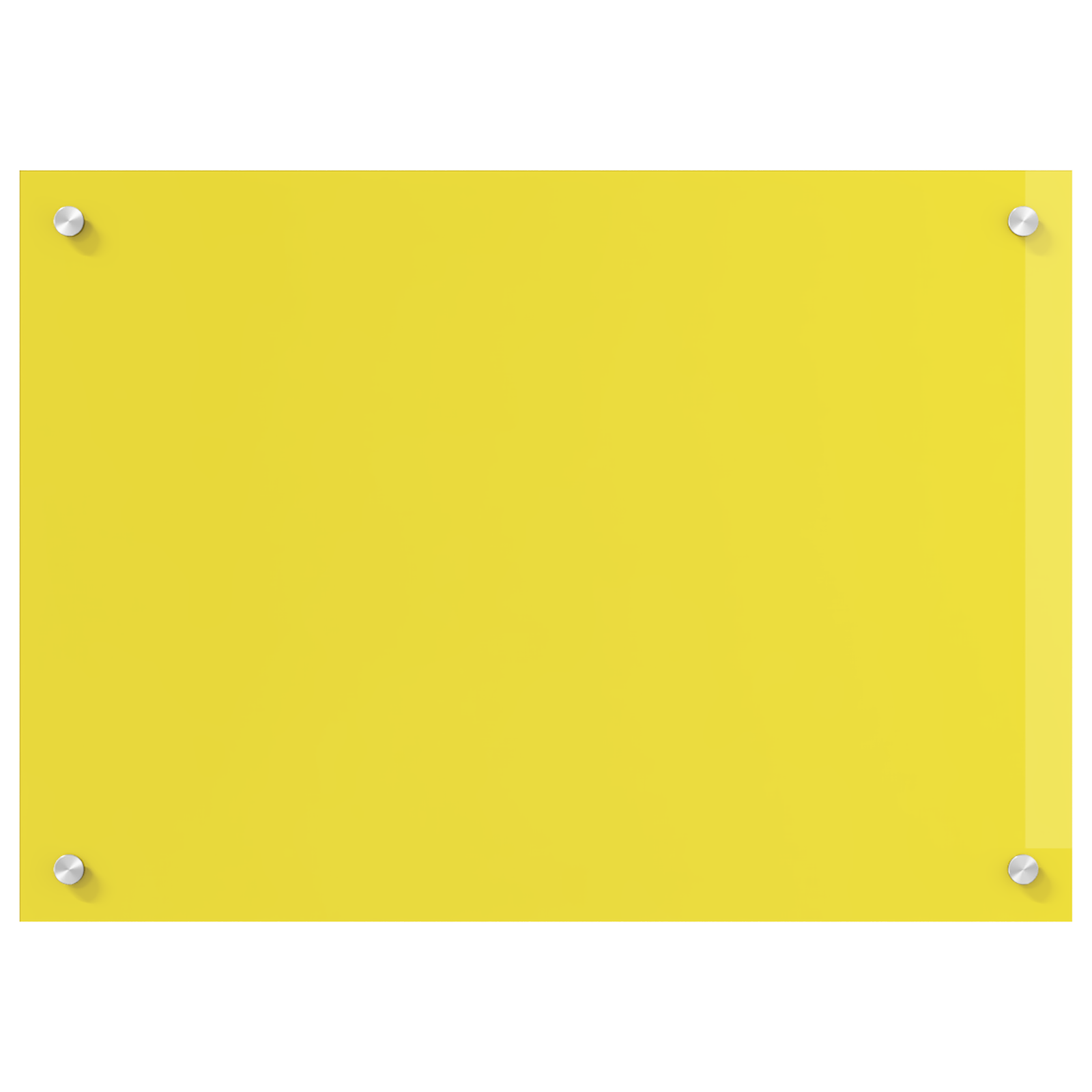 Schienale da Cucina Giallo 70x60x0,6 cm in Vetro Temperato -