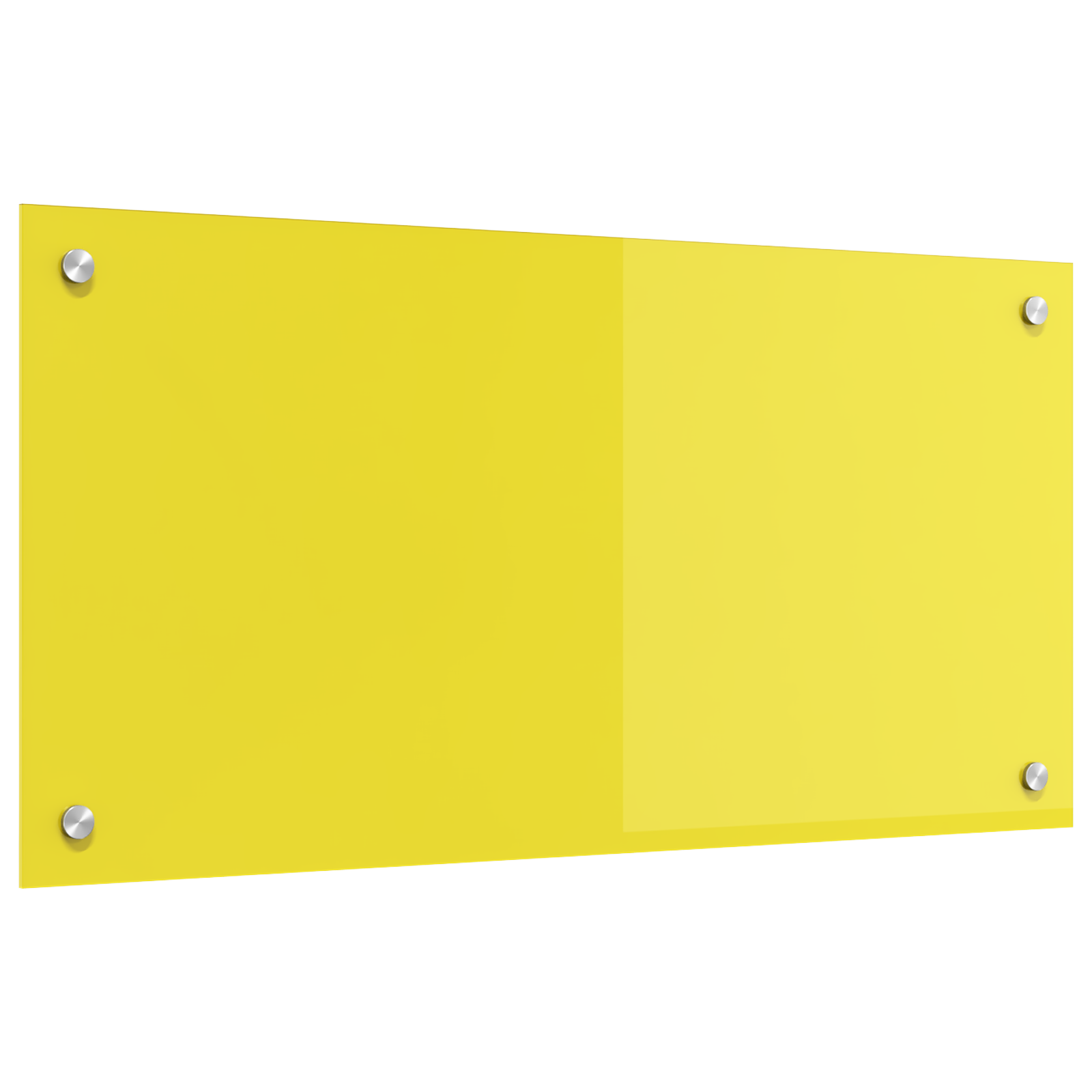 Schienale da Cucina Giallo 80x40x0,6 cm in Vetro Temperato