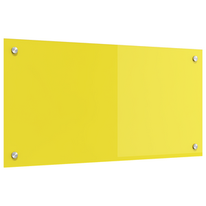 Schienale da Cucina Giallo 80x40x0,6 cm in Vetro Temperato