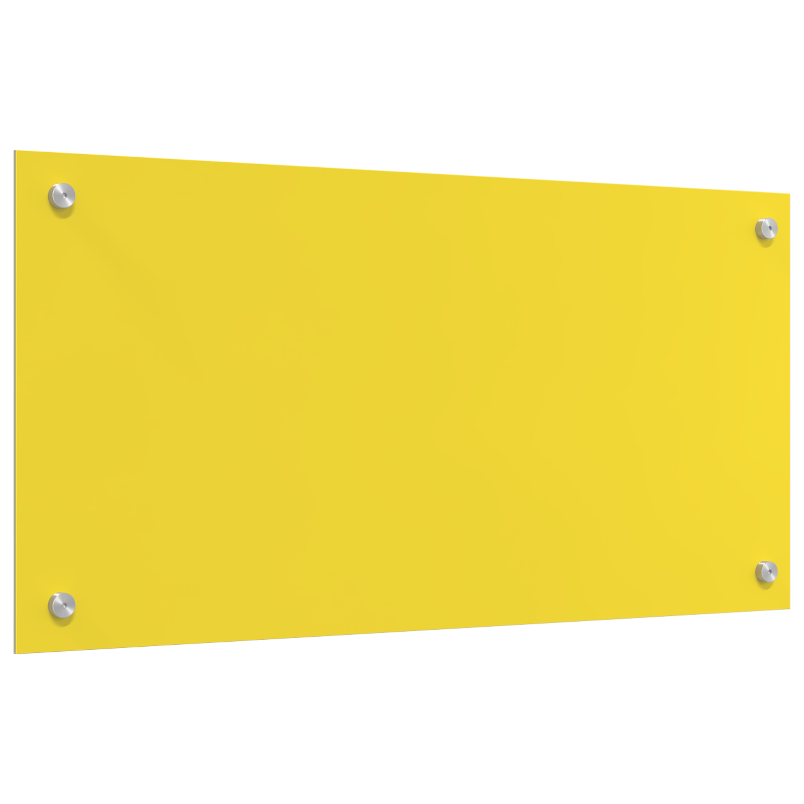 Schienale da Cucina Giallo 80x40x0,6 cm in Vetro Temperato