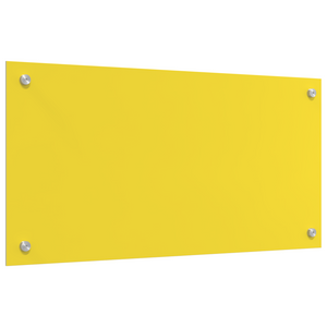 Schienale da Cucina Giallo 80x40x0,6 cm in Vetro Temperato
