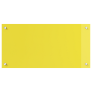 Schienale da Cucina Giallo 80x40x0,6 cm in Vetro Temperato