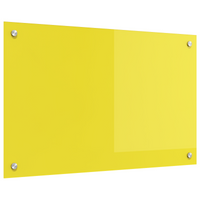 schienale cucina  giallo 80x50x0,6 cm vetro temperato