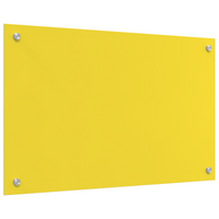 schienale cucina  giallo 80x50x0,6 cm vetro temperato