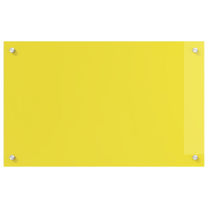 schienale cucina  giallo 80x50x0,6 cm vetro temperato