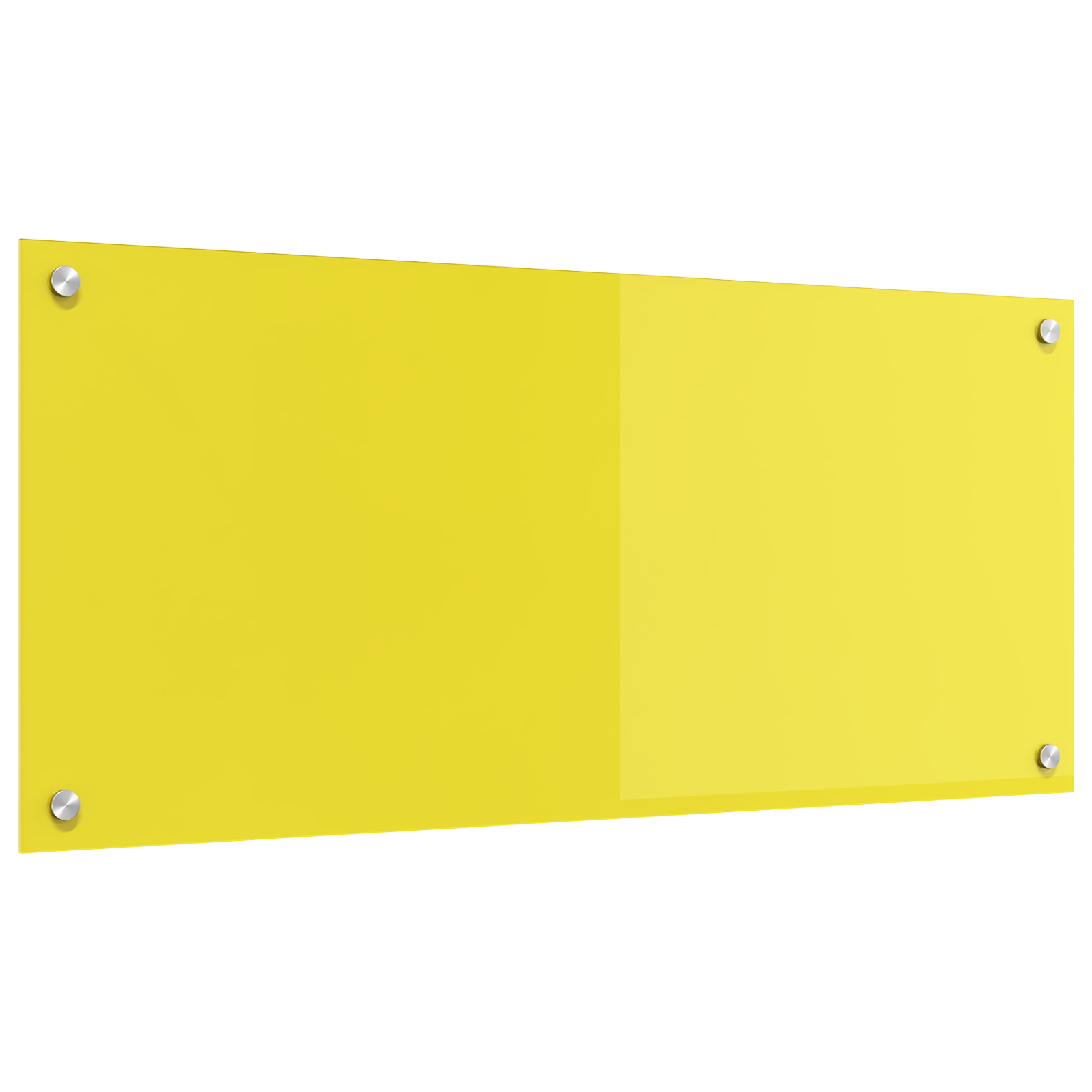 Schienale Cucina Giallo 90x40x0.6 cm Vetro Temperato