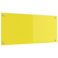 Schienale Cucina Giallo 90x40x0.6 cm Vetro Temperato