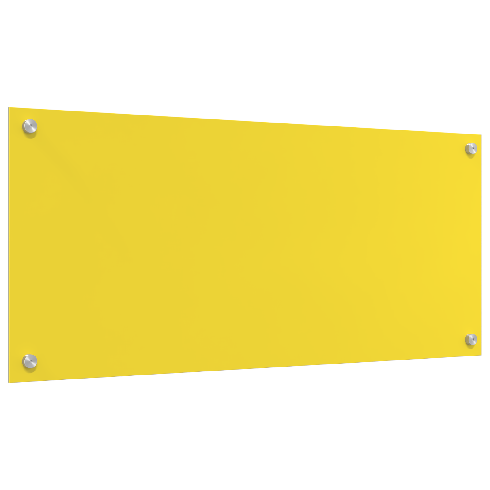 Schienale Cucina Giallo 90x40x0.6 cm Vetro Temperato