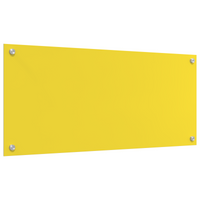 Schienale Cucina Giallo 90x40x0.6 cm Vetro Temperato