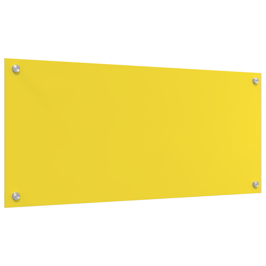 Schienale Cucina Giallo 90x40x0.6 cm Vetro Temperato