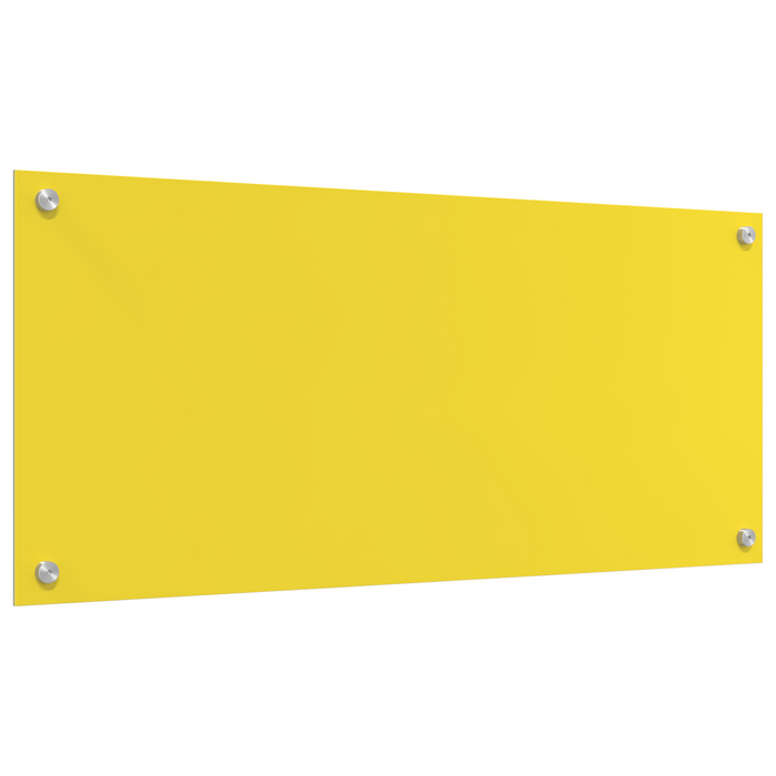 Schienale Cucina Giallo 90x40x0.6 cm Vetro Temperato