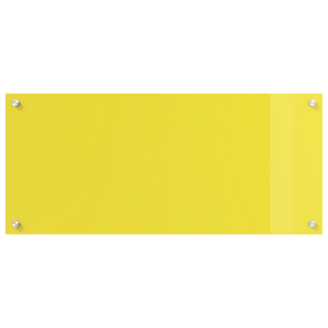 Schienale Cucina Giallo 90x40x0.6 cm Vetro Temperato