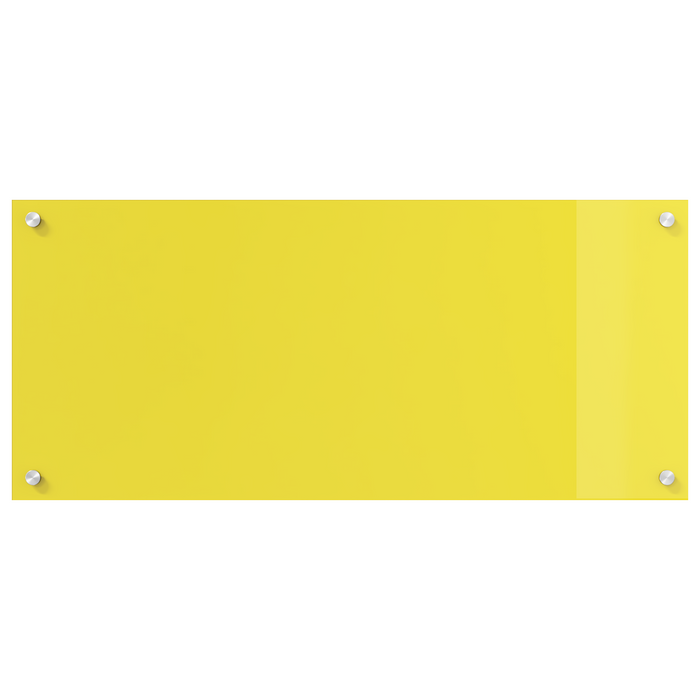 Schienale Cucina Giallo 90x40x0.6 cm Vetro Temperato